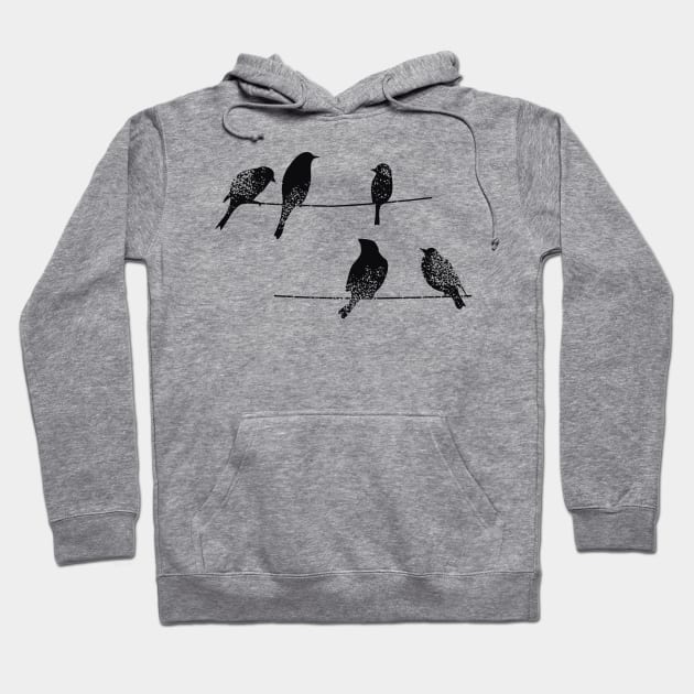 Birds on a wire Hoodie by animericans